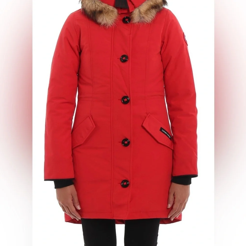 Canada Goose❤️Logo Hooded Down Coat - Picture 3 of 11